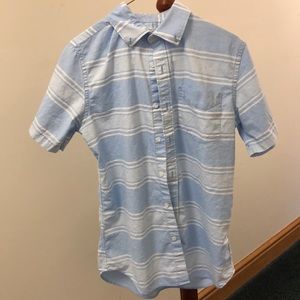 Light Blue short sleeve button down